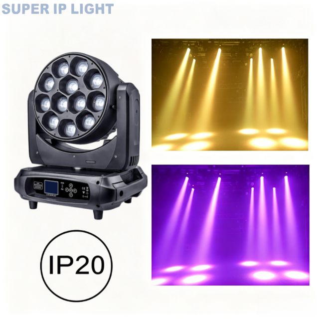 19x40W RGBW Bee Eye LED Moving Head Wash Light with Zoom DMX512 for DJ Stage Concert Effect