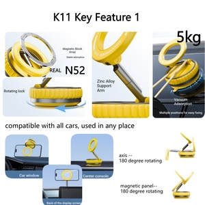 Vacuum Magnetic <strong>Car</strong> Phone Holder Desk Wall <strong>Car</strong> Suction Windshield Adjustable Rotation Phone <strong>Stand</strong> Holder <strong>in</strong> <strong>Car</strong> Strong N52 - Product Image 4