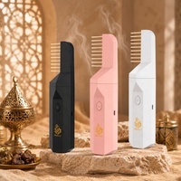 Brûleur d'encens électrique pour cheveux du Moyen-Orient, diffuseur de Bakhoor Oud Arabe, brûleur d'encens électronique rechargeable 1500 mAh pour cheveux
