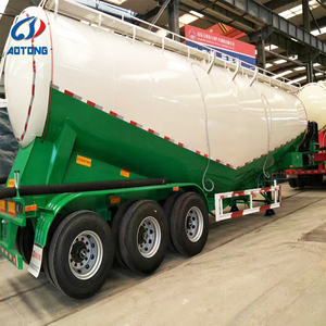 4 Axle Heavy Duty Bulk <strong>Cement</strong> Tanker Bulker <strong>Silo</strong> <strong>Cement</strong> Powder Semi Trailer - Product Image 1