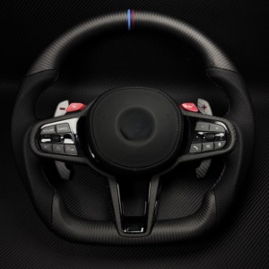 Setir Kemudi Custom Serat Karbon Sport M6 untuk BMW Seri G M3 G80 M4 G82 M5 F90 M8 X3m X4m X5m X6m G3x G1x G0x <span class=keywords><strong>M</strong></span> TY CN;GUA - Product Image 1
