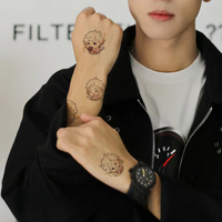 Autocollants Tatouages Temporaires Anime Juice Imperméables Haute Qualité pour Hommes Femmes Longue Durée Réalistes pour le Corps et les Fêtes Dos Main Bras
