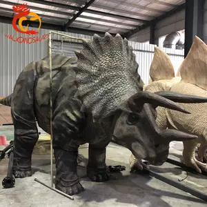 ชุดไดโนเสาร์ Triceratops ขนาดใหญ่ปรับปรุงเครื่องแต่งกายไดโนเสาร์สมจริง