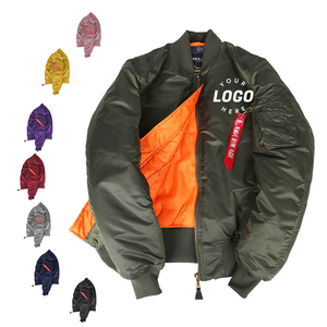 แจ็คเก็ตนักบิน <span class=keywords><strong>MA1</strong></span> แบบกลับด้านได้ ขนาดใหญ่พิเศษ สั่งทำได้ สีดำ ชมพู เหลือง ไนลอน กันน้ำ คุณภาพสูง สำหรับผู้ชาย - Product Image 1