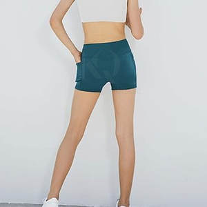 Shorts Deportivos de Cintura Alta para Mujer, Ligeros, de Secado Rápido, Ecológicos, con Tela de Spandex/Poliéster para Entrenamiento en Gimnasio - Product Image 6