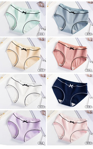 Belles filles mignonnes pas cher mais <span class=keywords><strong>culotte</strong></span> de sous-vêtements en coton avec nœud - Product Image 5