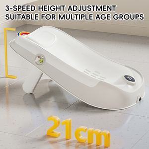 SUNNUO 2025 nouveau support de douche de bébé antidérapant confortable <span class=keywords><strong>pliable</strong></span> et réglable Angle sensible à la température <span class=keywords><strong>baignoire</strong></span> de bébé - Product Image 5