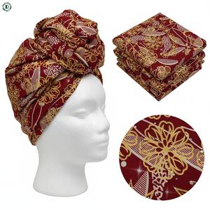 Tissu Ankara en pierre de cire dorée 300 + strass <span class=keywords><strong>rose</strong></span> noir imprimé africain batik 100% coton pour <span class=keywords><strong>pagne</strong></span> de festival tenue exclusive - Product Image 2