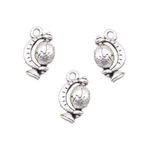 Charms <span class=keywords><strong>Tellurian</strong></span> Globe 17x12mm hecho a mano ajuste, colgantes de Color plata tibetana Vintage, DIY para collar de pulsera - Product Image 1