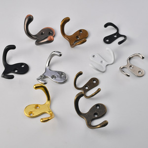 Zinc Alloy Double Hook Wall Mounted Coat And Cap Hook <b>For</b> Entryways Behind Doors On Walls Animal Shape Retro Style - Product Image 3