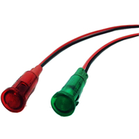 Mini voyant lumineux professionnel en gros 12V 24V 220V rouge vert jaune transparent pour four