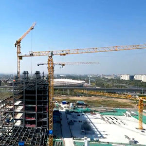 12 16 18Ton Flat Top Tower <span class=keywords><strong>Crane</strong></span> QTZ315 7527 Peralatan Konstruksi Keamanan Tinggi Pemasok Tower <span class=keywords><strong>Crane</strong></span> dengan Sertifikasi CE - Product Image 2