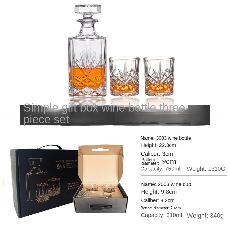 Type B 1 bouteille de vin 2 tasses
