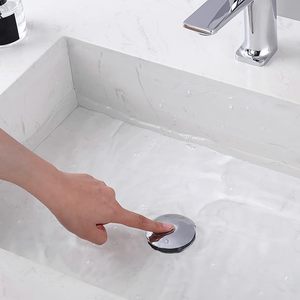 Robinet de lavabo de salle de bain <span class=keywords><strong>d</strong></span>'hôtel moderne en laiton avec <span class=keywords><strong>bouchon</strong></span> de vidange escamotable et fonction de <span class=keywords><strong>d</strong></span>écharge <span class=keywords><strong>d</strong></span>'eau, finition chromée polie - Product Image 4