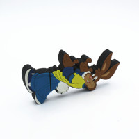Pendrive con forma de conejo de precio bajo, material publicitario, figura de dibujos animados, unidad Flash Usb de 64GB, a precio bajo, en línea