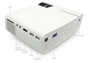 Mini vidéoprojecteur LED YG400 avec 1200 lumens, prend en charge la résolution 1080p, vidéoprojecteur portable <span class=keywords><strong>Pico</strong></span> YG40, idéal pour le cinéma maison - Product Image 4