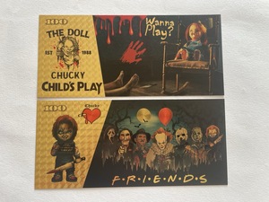 Novedades y recuerdos <span class=keywords><strong>de</strong></span> fiesta monetaria Billetes <span class=keywords><strong>de</strong></span> papel <span class=keywords><strong>de</strong></span> aluminio dorado con temática <span class=keywords><strong>de</strong></span> personajes <span class=keywords><strong>de</strong></span> <span class=keywords><strong>películas</strong></span> <span class=keywords><strong>de</strong></span> terror para favores <span class=keywords><strong>de</strong></span> fiesta <span class=keywords><strong>de</strong></span> Halloween y Pascua - Product Image 4