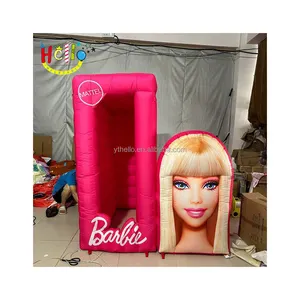 High quality new design customized inflatable cartoon photo booth blow up doll photo booth