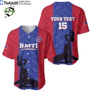 Maillot de football personnalisé d'Haïti Coupe du monde de football 2026 Vêtements de course d'échauffement Survêtement Tenue d'entraînement - Product Image 5