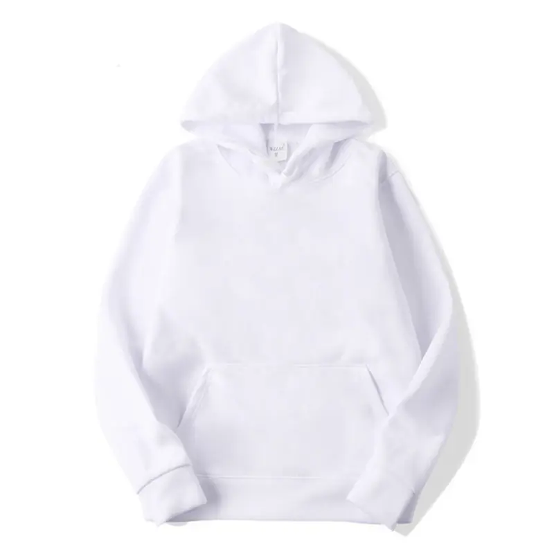 Pull en cachemire de sport de sport court uni blanc personnalisé noir sweat à capuche en coton surdimensionné sweats hommes streetwear pour hommes