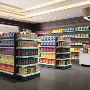 JIACHUANG - Estanterías Metálicas Resistentes Personalizables para Supermercados, Estanterías <span class=keywords><strong>de</strong></span> Doble Cara Duraderas para Exhibición en Tiendas Minoristas - Product Image 4