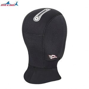 Bonnet de plongée en néoprène CR extensible de 5 mm pour l'hiver, couvrant tout le visage, chaud, pour les sports nautiques, la natation, la plongée - Product Image 4