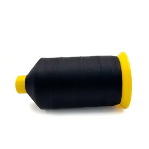 High tenacity High quality waxed threads for sewing leather 50/2 spun raw white bonded nylon pro leather upholstery