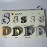Acrylic Illuminated Letters as Sample, Portable LED Sign