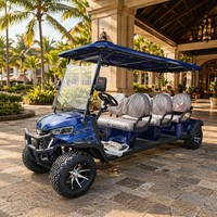 Carrito de Golf Eléctrico de 4.0kW con Motor AC para 6 Personas, Freno Hidráulico de Doble Circuito, Suspensión MacPherson, Certificado CE