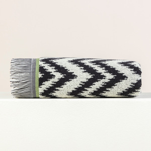 Bande décorative à franges, teinture écologique réactive, sans décoloration, résistante à l'usure, <span class=keywords><strong>serviette</strong></span> OEM multicolore géométrique en zigzag en coton - Product Image 4