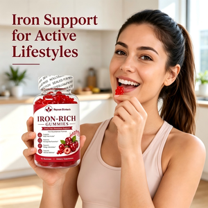 Bonnes saveurs, faciles à mâcher, vitamines C et zinc, acide folique et B12, gommes au fer pour toute la famille - Product Image 4