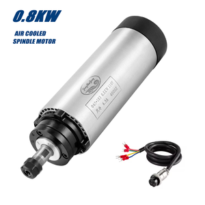 Precio de Fábrica, Motor de Husillo CNC Refrigerado por Aire ER11 de 0.8KW y 65mm, Venta al por Mayor, Husillo de Alta Precisión de 24000 rpm para Router CNC para Trabajar la Madera - Product Image 1