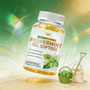 Huile essentielle de menthe poivrée en gélules pour adultes, compléments alimentaires à base de plantes, soutien digestif, 120 gélules - Product Image 5