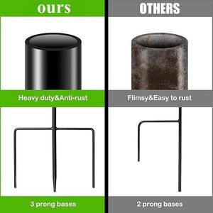 Crochets de berger pour lanternes, plantes suspendues, mangeoires à oiseaux, lumières solaires, bocaux Mason, décor de mariage 32 pouces - Product Image 5