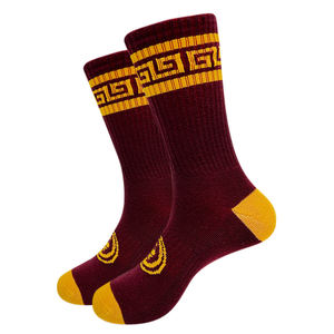 Wholesale Custom Logo Sweat-Absorbent Sport <b>Socks</b> – Comfortable Fashion Knitted Cotton Bamboo Fiber Embroidery Crew <b>Socks</b> - Product Image 1