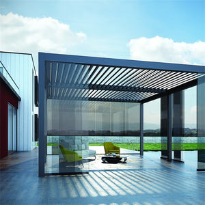 Pergola de jardin TOMA <span class=keywords><strong>Cartport</strong></span> Structure AS2047, en aluminium thermolaqué, imperméable, économique, manuelle, 3x4, décorations de jardin - Product Image 4