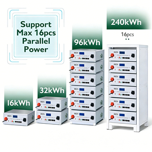Baterai Penyimpanan Energi Rakit 48V 300Ah Long Life 8000 Siklus, Grade A LiFePO4 Cell Pack 14.3kWh dengan Smart BMS - Product Image 2