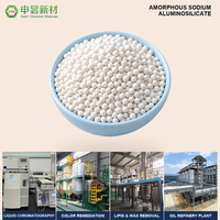 Aluminosilicate de sodium amorphe de qualité alimentaire, granulaire, calciné, adsorbant, pH 7 neutre, pour la rémediation de la couleur en phase liquide