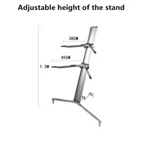 Portable Electronic Piano Stand Double Row Keyboard Stand Double Piano Frame Aircraft Frame Combination Frame