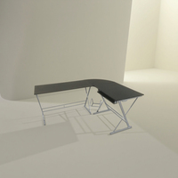 Bureau d'ordinateur en métal blanc écologique pour la maison ou le bureau