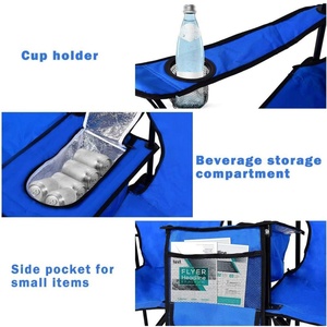 Manual Classic Foldable Double Chair Umbrella Detachable <b>Canopy</b> Ice Bag Design 8ribs Alloy Ribs Oxford Cloth Non-handle All 1 - Product Image 4