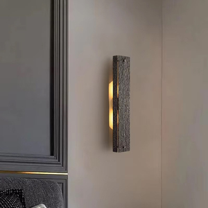 <span class=keywords><strong>Vouvray</strong></span> Applique murale texturée noire avec lueur verticale, luminaire d'appoint d'ambiance moderne pour RDW-172129 de couloir ou d'entrée - Product Image 5