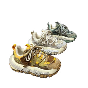 Baskets plateforme épaisses à blocs de couleur, chaussures de sport à lacets pour hommes et femmes, idéales pour l'extérieur - Product Image 5