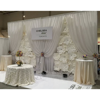 Rideaux et tentures en polyester pour décors de mariage, événements hôteliers et scènes de banquet