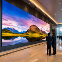 Pantalla LED COB de paso fino, panel de video wall micro LED de alto brillo para publicidad interior en sala de control