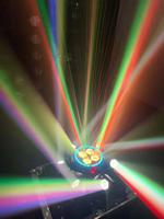 Barre lumineuse LED six bras effet œil d'abeille RGBW, projecteur laser mobile en aluminium pour éclairage de scène et ambiance