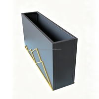 Nouvelle jardinière métallique grande taille, durable, avec revêtement en poudre, design modulaire, démontable, emballage plat, pour jardin