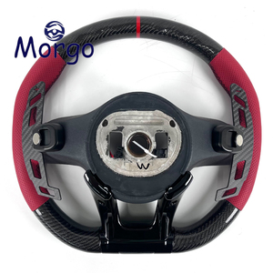 Volant en cuir perforé personnalisé en fibre de carbone pour Mercedes-Benz W212 W205 W222 W213 CLS <span class=keywords><strong>GLE</strong></span> GLC E63 <span class=keywords><strong>E53</strong></span> C63 <span class=keywords><strong>AMG</strong></span> - Product Image 5