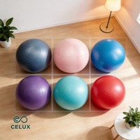 Nueva Pelota de Pilates Celux de PVC de 25cm-75cm, Portátil, para Estabilidad, Yoga, Barre, Fisioterapia y Entrenamiento del Core
