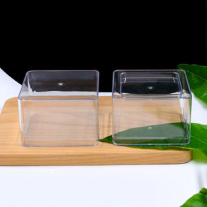 Оптовая продажа, Прозрачный квадратный пластиковый контейнер для выпечки - Product Image 3